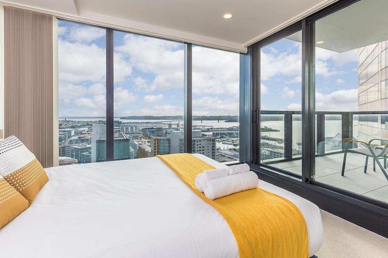 Magnificent Harbour View Skytower View Apartment In Cbd Auckland Ngoại thất bức ảnh