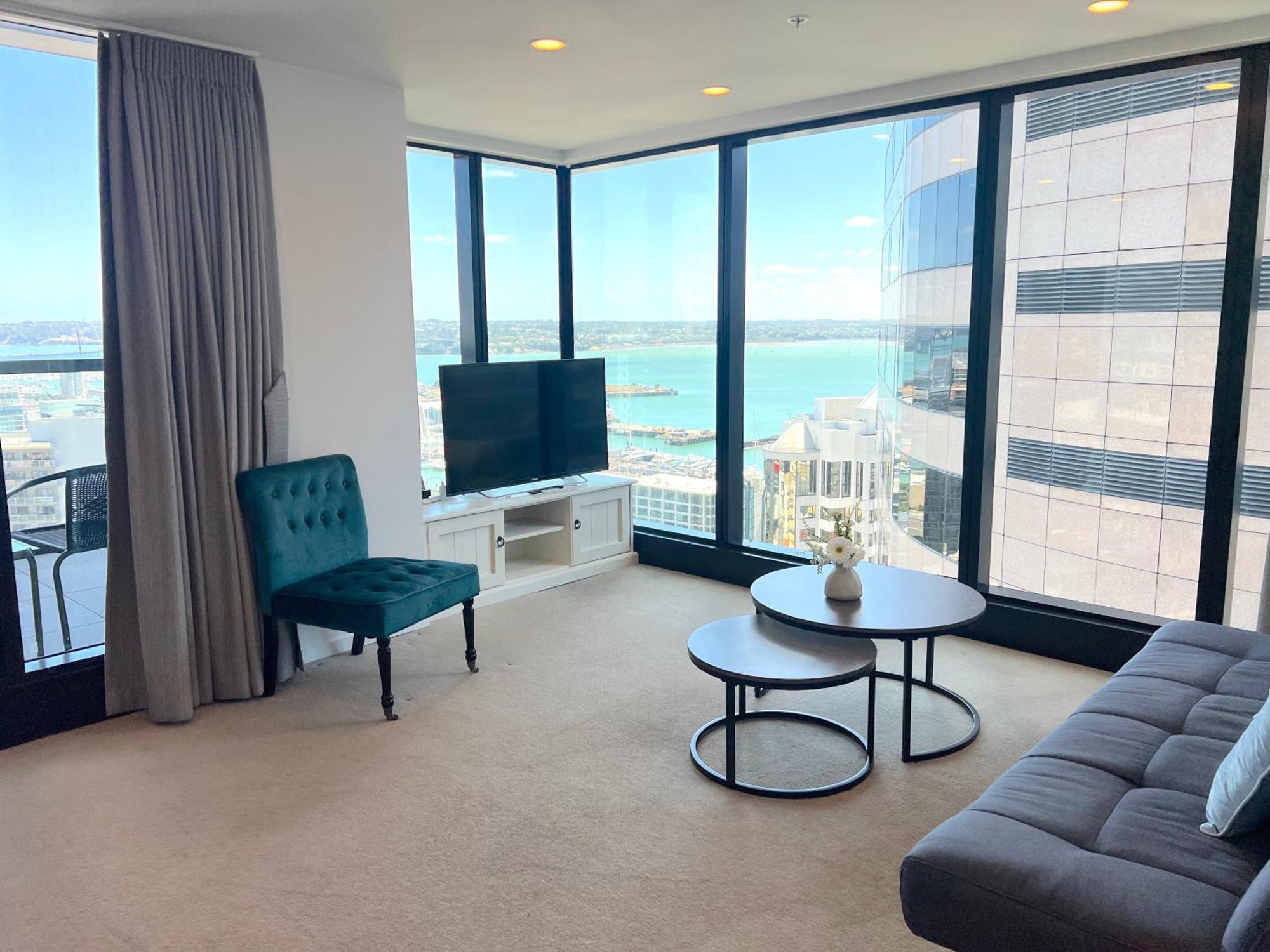 Magnificent Harbour View Skytower View Apartment In Cbd Auckland Ngoại thất bức ảnh