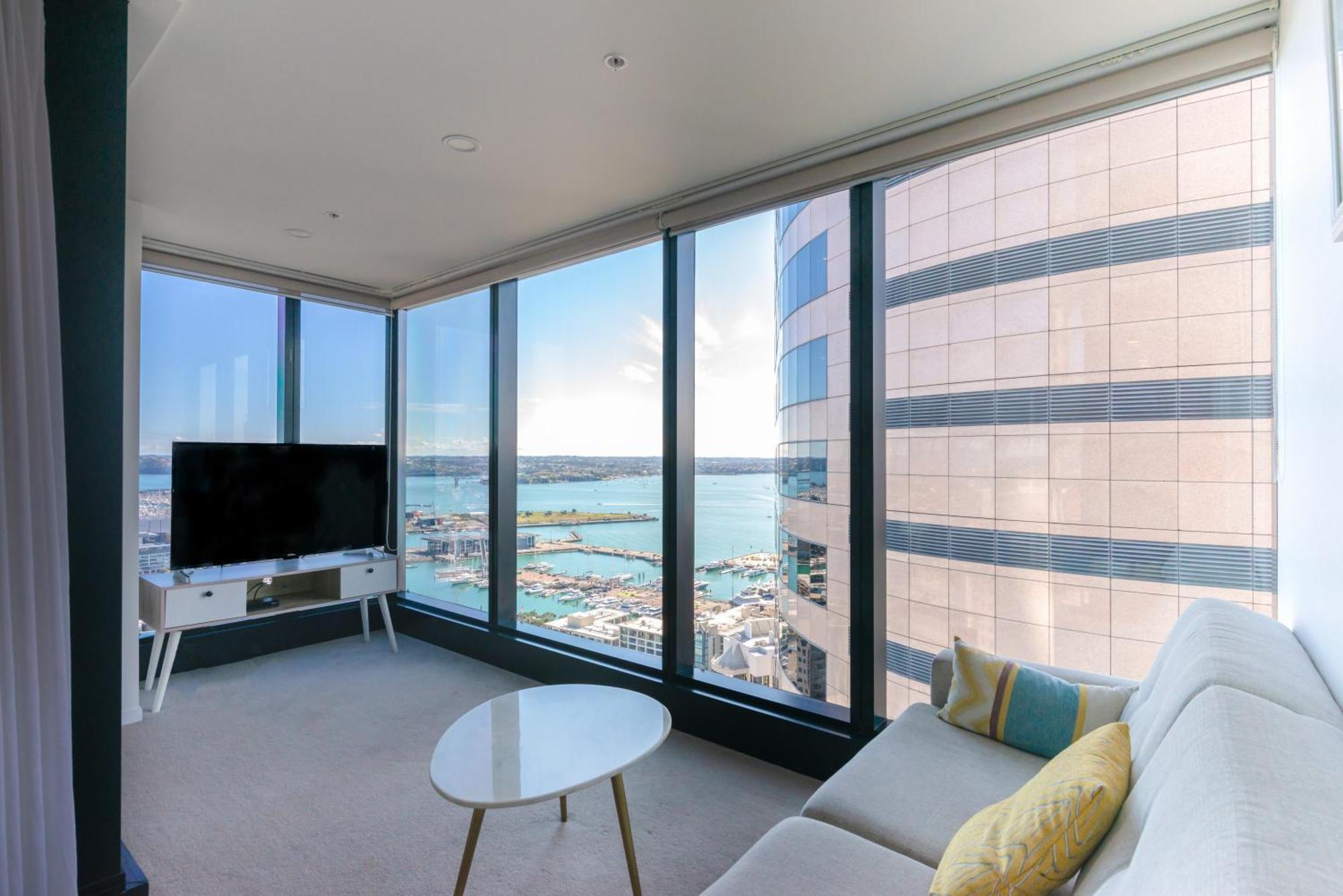 Magnificent Harbour View Skytower View Apartment In Cbd Auckland Ngoại thất bức ảnh